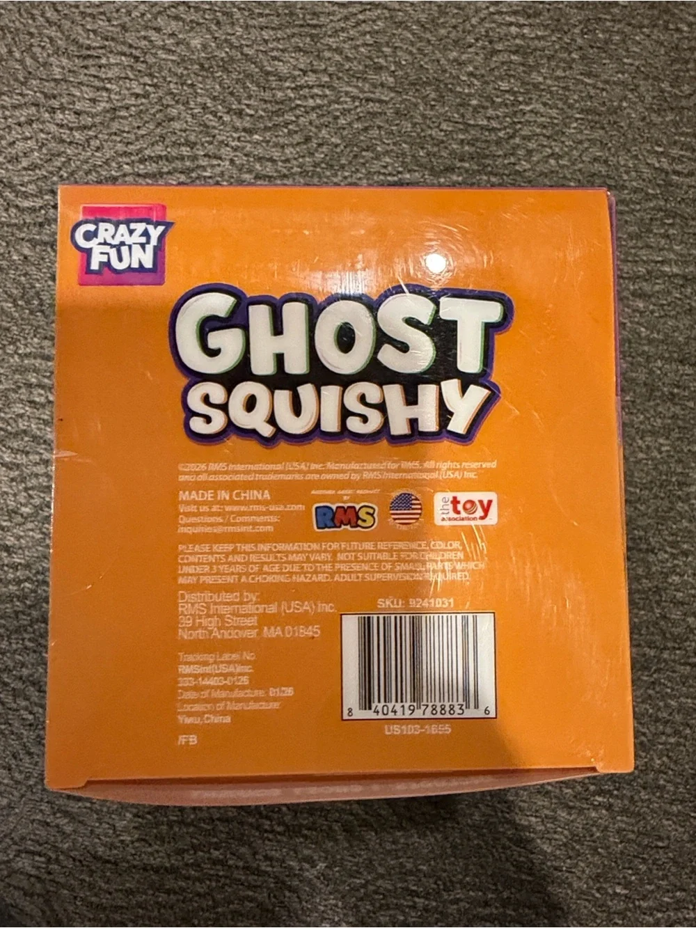 Ghost Squishy Toy - White & Purple